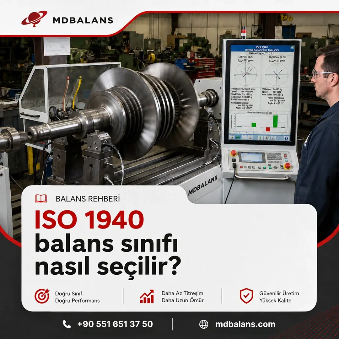 ISO 1940 balans sınıfı nasıl seçilir?